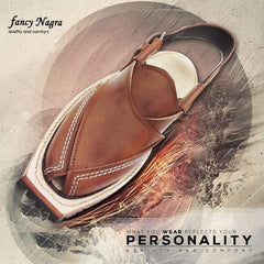 Art # FNF 429 Pure Leather Peshawri Brown