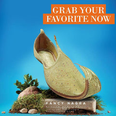 Art # FNF 650  Tilla Work Khussa Golden