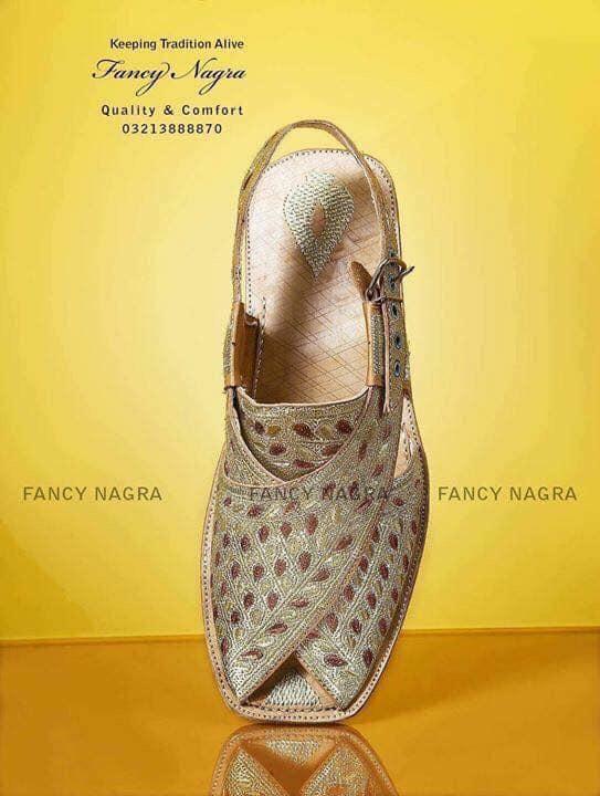 Art # FNF 644  Tilla Work Peshawri Silver