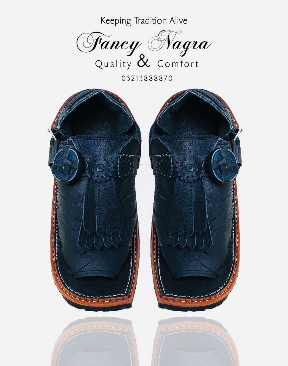 Art # 111 FNF Pure Leather Balochi Erra Wali Black