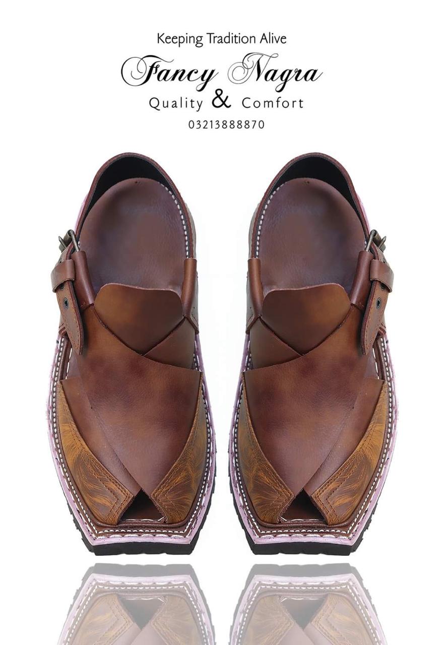 Art # FNF 235 Kaptaan Pure Leather Vikram Sole Brown