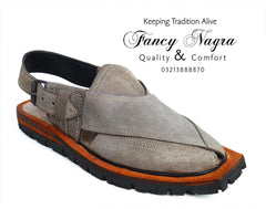 Art # FNF 426 Pure Leather Peshawri Grey