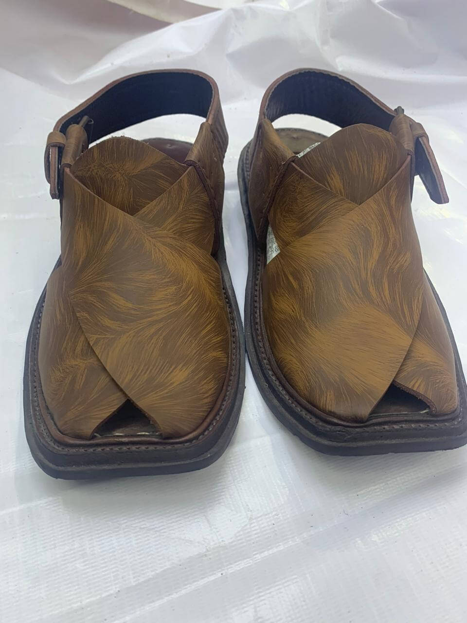 Art # FNF 134 Peshawri Pure Leather Light Brown