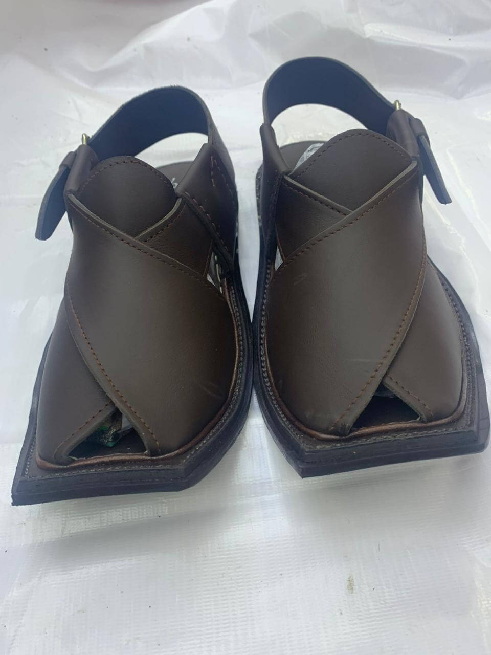 Art # FNF 133  Peshawri Pure Leather Brown