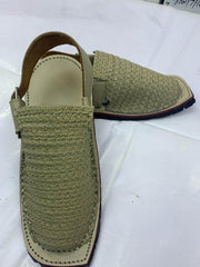 Art # FNF 118 Balochi Sandle Pure Leather Cream