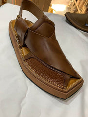 Art # FNF 135 Pure Leather Peshawri Brown