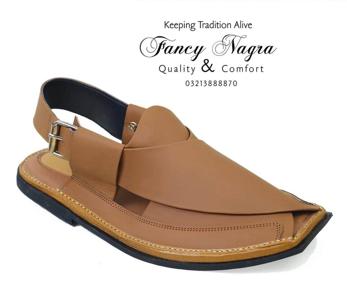 Art # 124 FNF Kaptaan Peshawri Pure Leather Brown