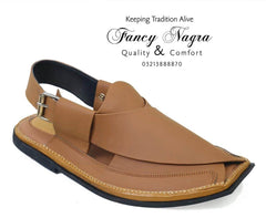 Art # 124 FNF Kaptaan Peshawri Pure Leather Brown