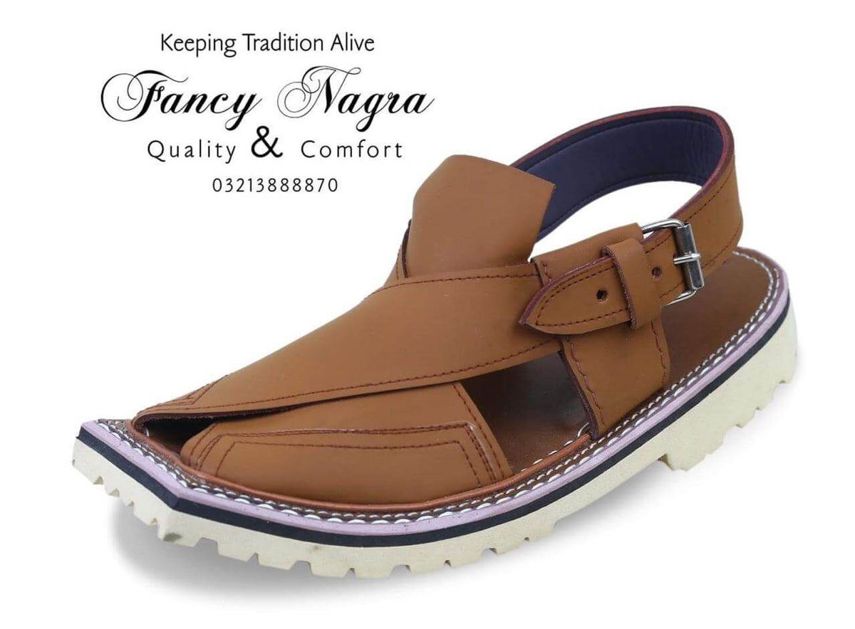 Art # 127 FNF Kaptaan Peshawri Pure Leather Brown