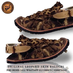 ORIGINAL LEOPARD SKIN BALOCHI (Made with Original Leopard Leather)