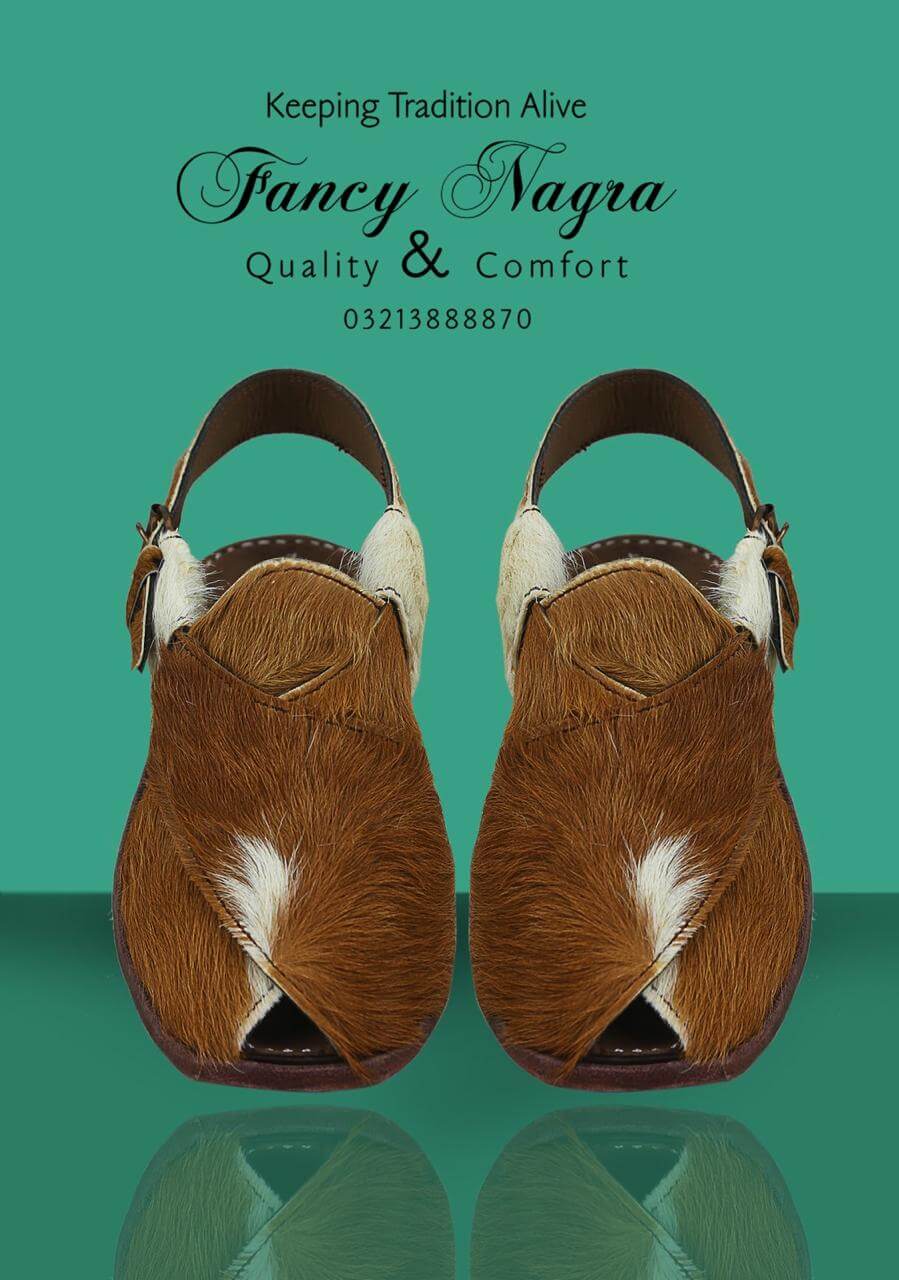 Art # FNF 661 Original Cow Skin Peshawari Leather Sole