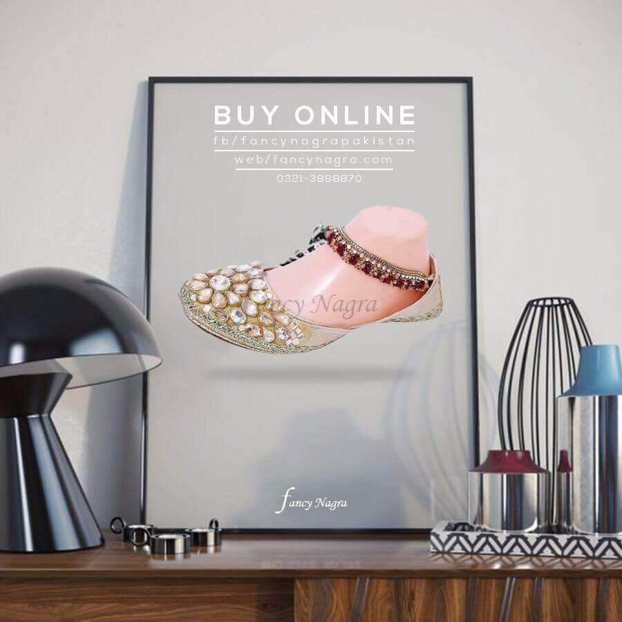 Art # FNF 01 KUNDAN PURE LEATHER HAND MADE KHUSSA