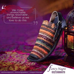 Art # FNF 133 MULTI BONAI WORK PURE LEATHER BALOCHI