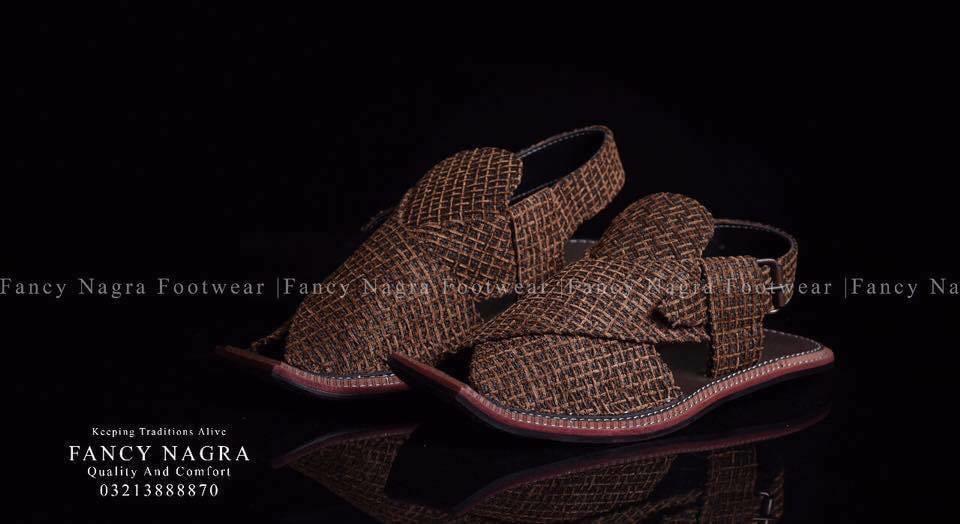 Art # FNF 663 JUTE WORK INSIDE PURE LEATHER  PESHAWARI