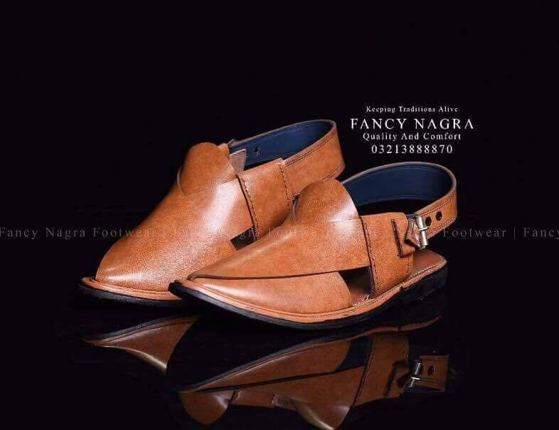 Art # FNF 662 PURE LEATHER F16 MASTARD PESHAWARI