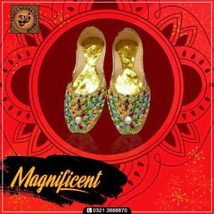 Art # FNF 07 KUNDAN PURE LEATHER HAND MADE KHUSSA