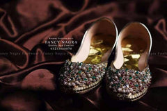 Art # FNF 04 KUNDAN PURE LEATHER HAND MADE KHUSSA