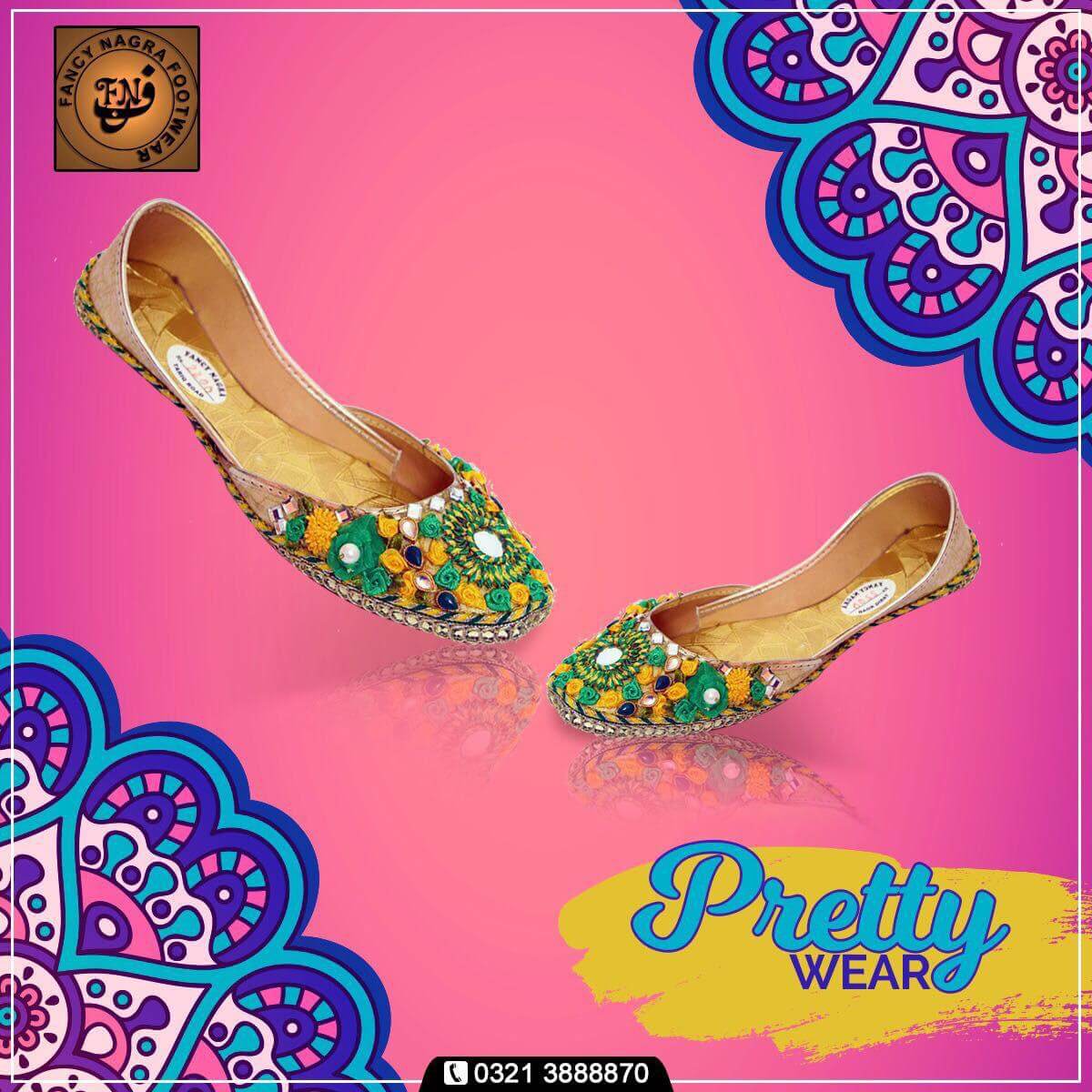 Art # FNF 05 KUNDAN PURE LEATHER HAND MADE KHUSSA