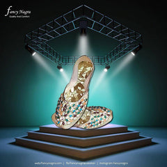 Art # FNF 03 KUNDAN PURE LEATHER HAND MADE KHUSSA