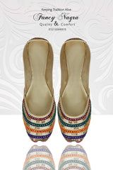 Art # FNF 11 KUNDAN PURE LEATHER HAND MADE KHUSSA