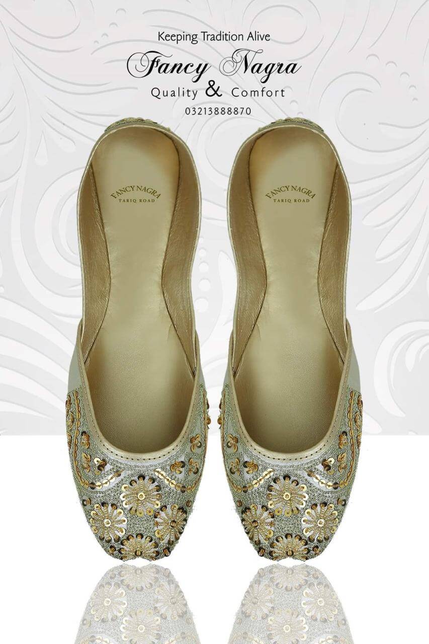 Art # FNF 10 KUNDAN PURE LEATHER HAND MADE KHUSSA