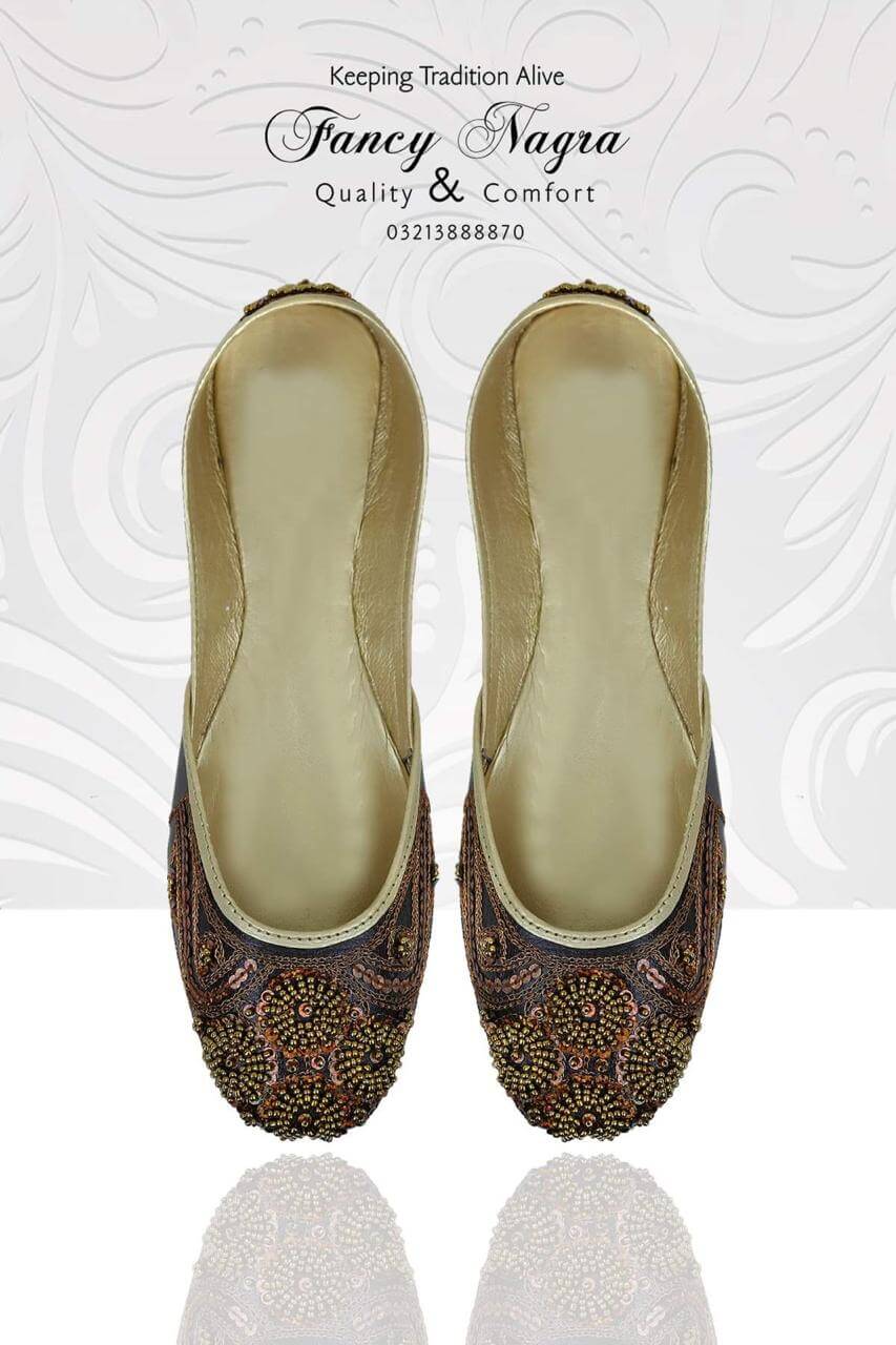 Art # FNF 09 KUNDAN PURE LEATHER HAND MADE KHUSSA