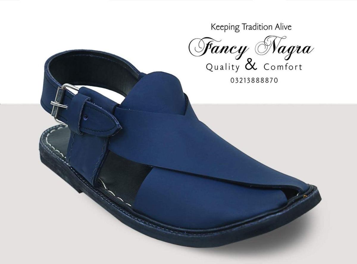 Art # FNF 668 GOL SHAPE PURE LEATHER PESHAWARI