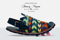 Art # FNF 136 Hand Made Multi Balochi Pure Leather