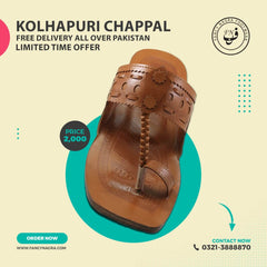 Art # 162 Kolhapuri Chappal / Sandal Handmade – Gents