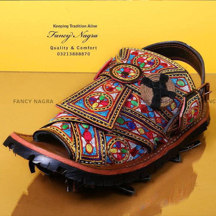 Art # 111 FNF Resham Work Balochi Sandal