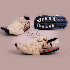 Side Jhalar Balochi Chawat Made With Pure Leather