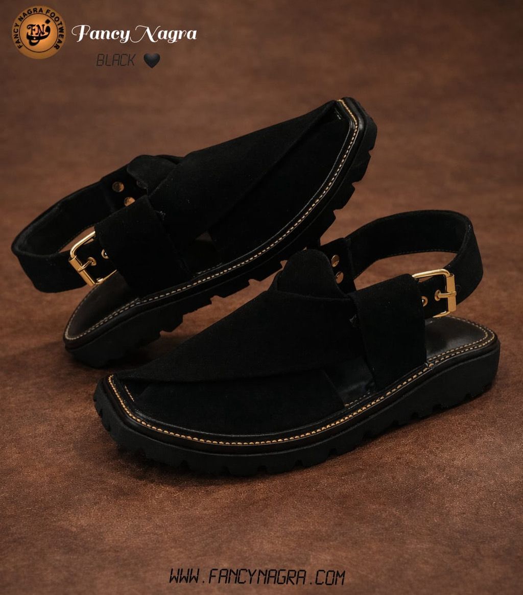 Light Weight Black Sabar Vibram Sole Kaptaan