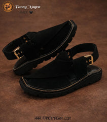 Light Weight Black Sabar Vibram Sole Kaptaan