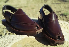 Art #173 Chocolate Brown Norozi Made With Pure Leather